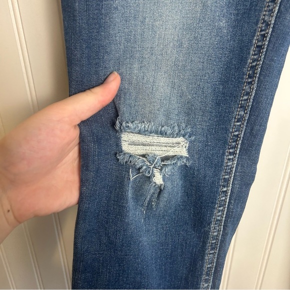 FREE PEOPLE Great Heights Frayed Skinny Jean Size 27 Stretch Denim F45 - Picture 3 of 8
